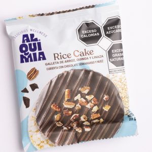 rice cake chocolate semiamargo con nuez